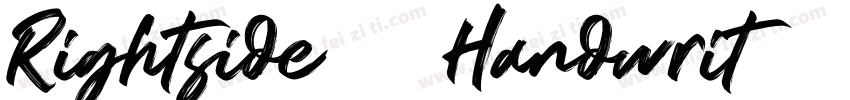 Rightside - Handwrit字体转换